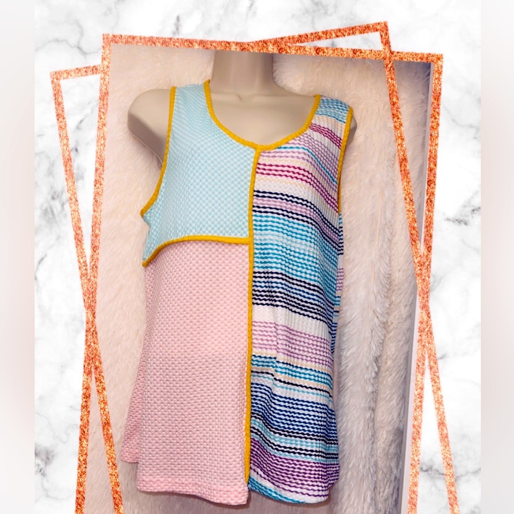 Multi colored tank top